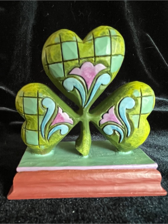 Jim Shore Other - Jim Shore Heartwood Creek Mini Shamrock Stone Resin Figurine, 2.875” NEW